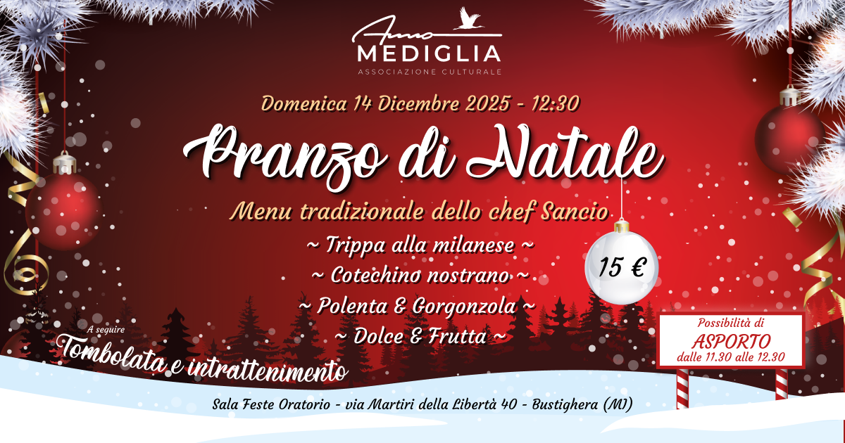 Pranzo di Natale di Amomediglia 2025